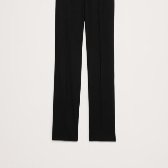 Banana Republic Sienna Straight Italian Wool Pant size 6 Black - Picture 5 of 5